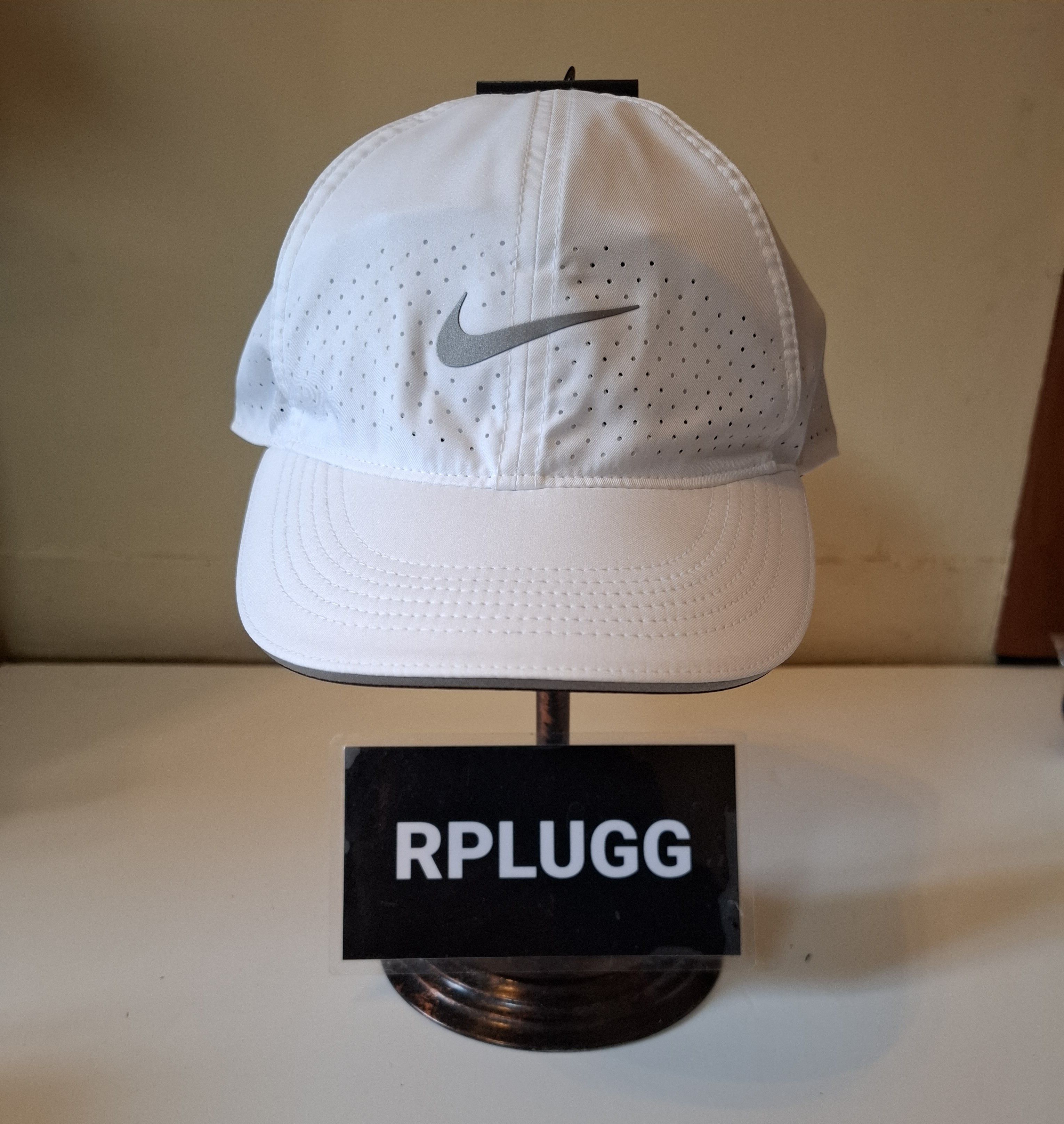 Nike Nike Featherlight Running Cap DC4090-100 White Size ONE SIZE - 2 Thumbnail