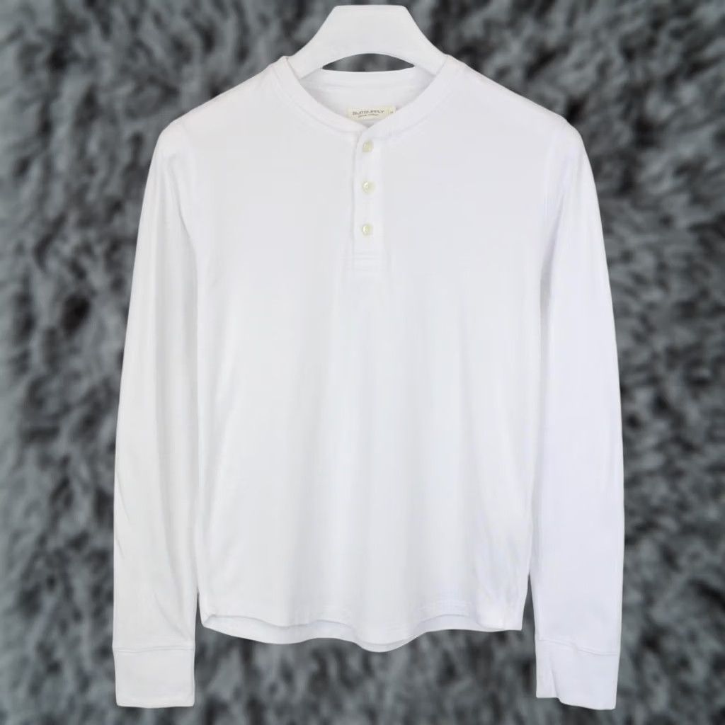 Suitsupply Suitsupply Pima Cotton T-Shirt Men's MEDIUM White Pullover Stretchy Half Button Shirt Mens Medium White Pullover Stretchy Half Button Size US M / EU 48-50 / 2 - 1 Thumbnail