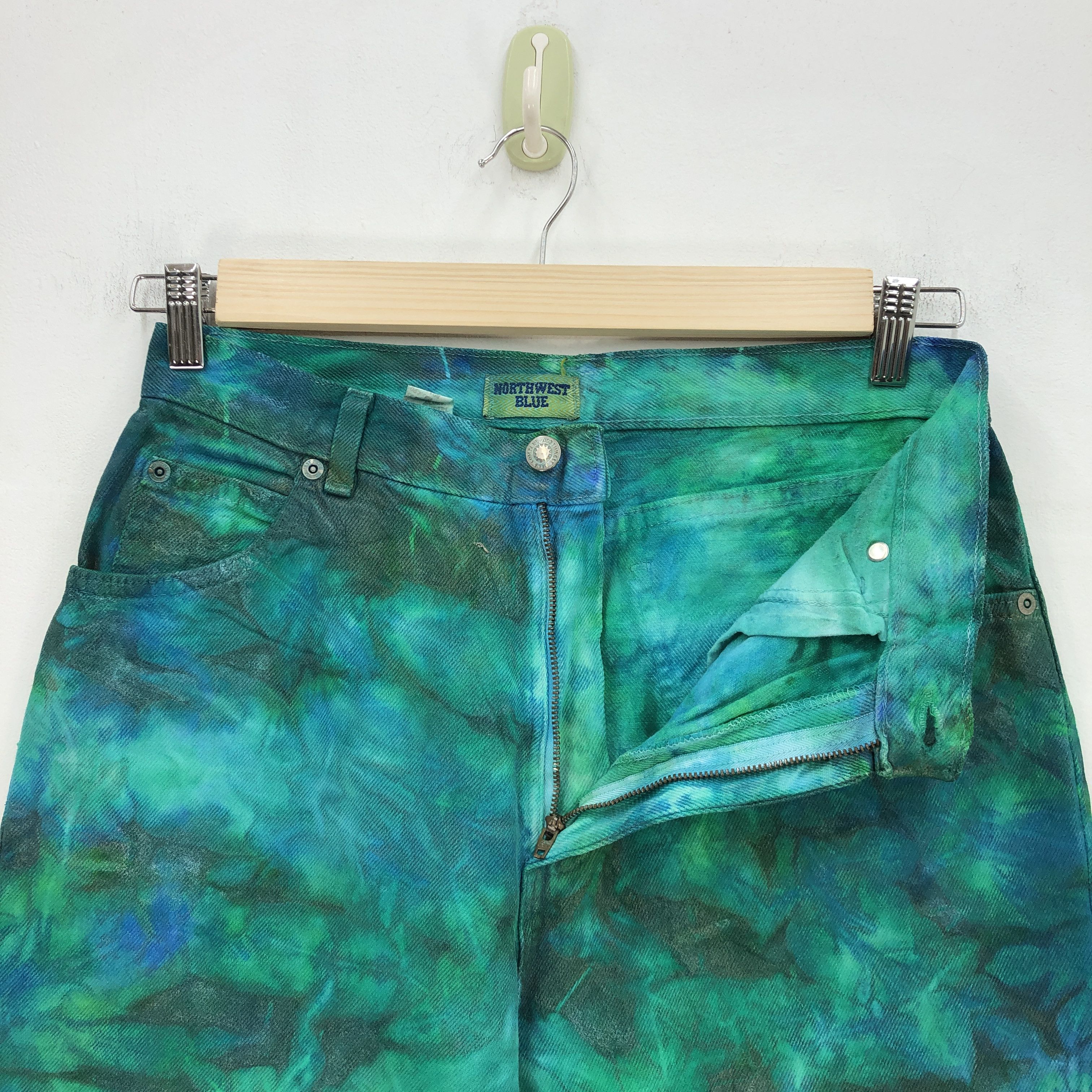 Vintage Vintage 80s Designer Tie Dye Jeans Denim Pants Size 28" / US 6 / IT 42 - 5 Thumbnail