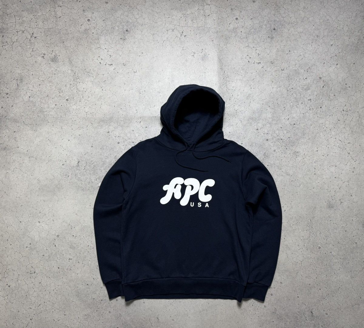 A.P.C. A.P.C USA Hoodie Navy Big Logo Size S Size US S / EU 44-46 / 1 - 1 Thumbnail