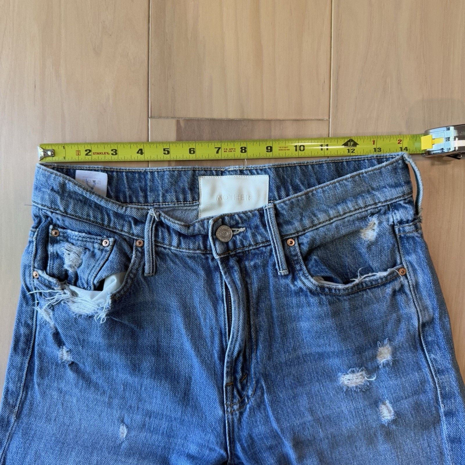 MOTHER Mother Cardinal Sinner Jeans Women's 28 Blue Ankle Chew Boho Size 28" / US 6 / IT 42 - 7 Thumbnail