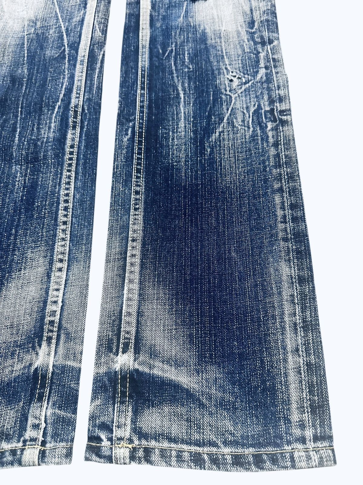 Japanese Brand Vintage Distressed Rattle Trap Faded Wash Baggy Style Size US 29 - 8 Thumbnail