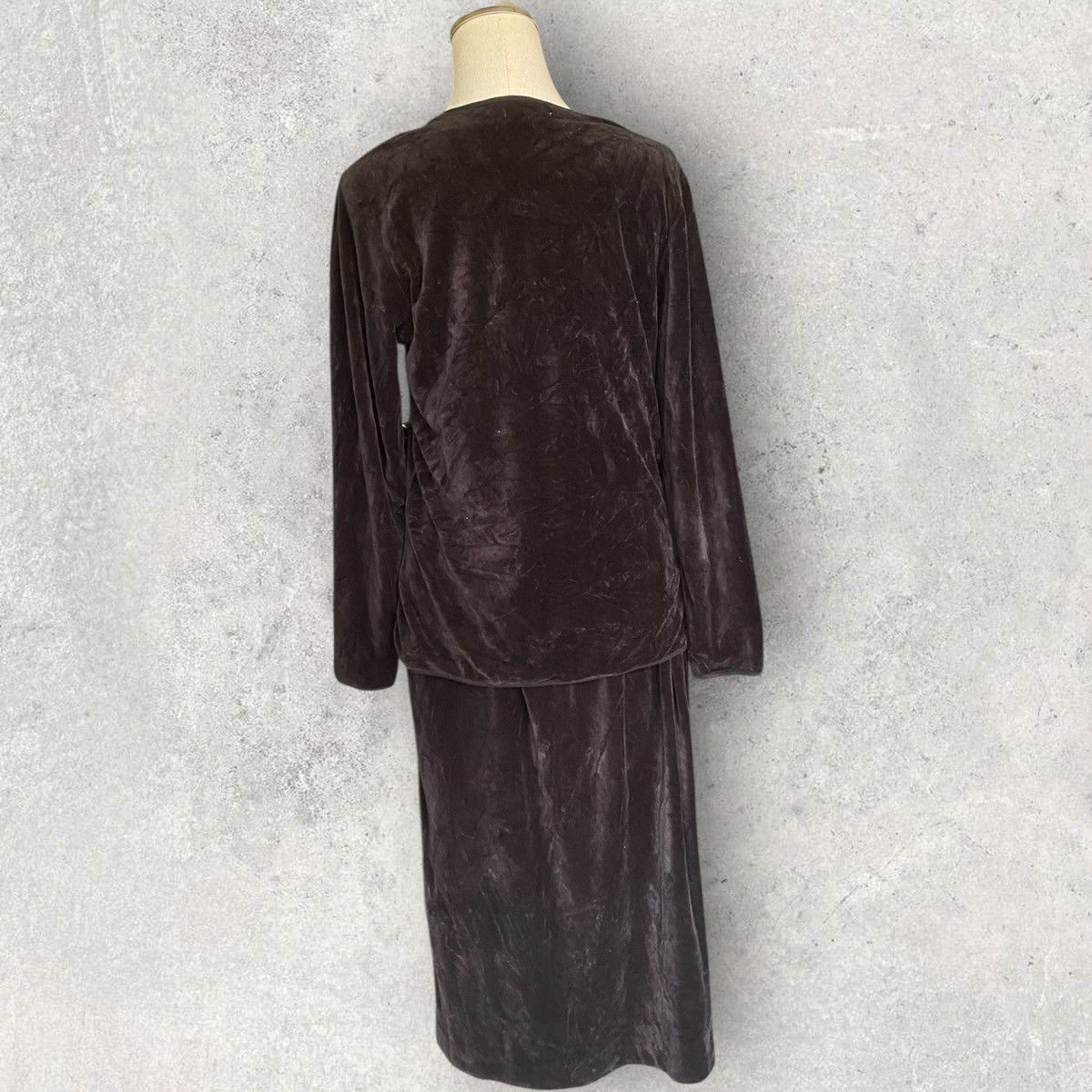 Comme des Garcons Vintage 80’s Velour Layer Dress Size M / US 6-8 / IT 42-44 - 7 Thumbnail