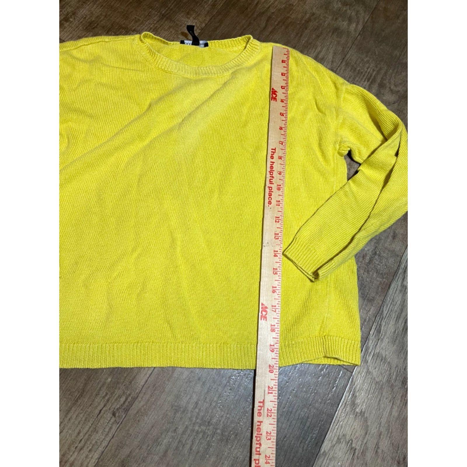 Eileen Fisher EILEEN FISHER Sweater Womens XS Long Sleeve Knit Yellow Pullover Size XS / US 0-2 / IT 36-38 - 2 Thumbnail