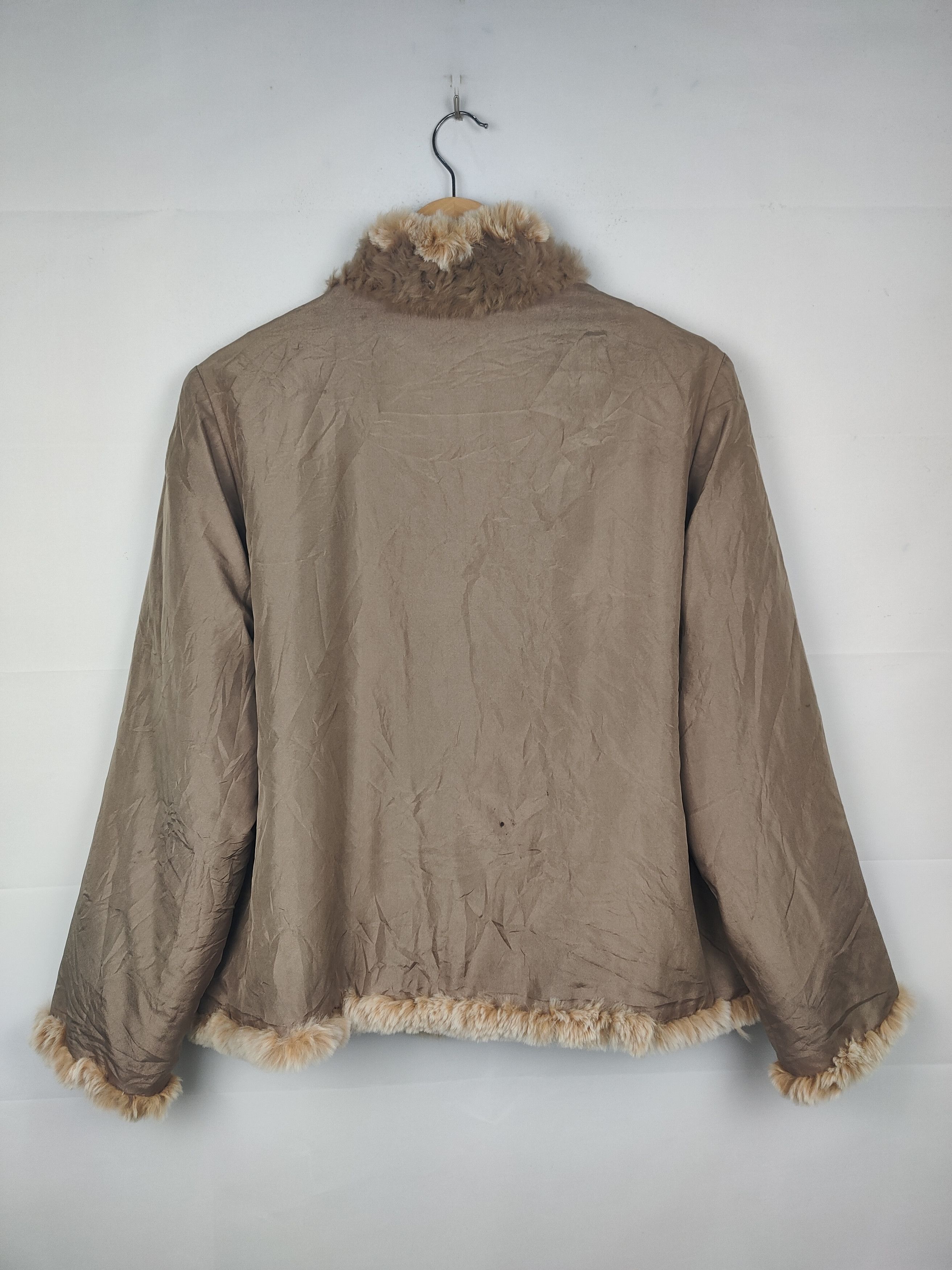 Balmain Balmain Paris brown striped Rabbit fur jacket Size M / US 6-8 / IT 42-44 - 9 Thumbnail