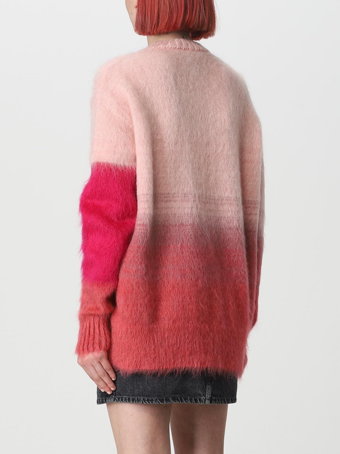 Off-White o1y1225 Crewneck Sweater in Blush/Red Size XS / US 0-2 / IT 36-38 - 3 Thumbnail