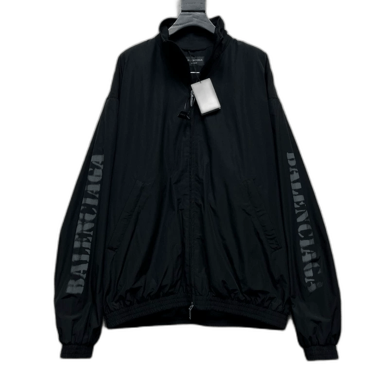 Balenciaga Balenciaga Logo High-Neck Zip Jacket Size US S / EU 44-46 / 1 - 1 Thumbnail