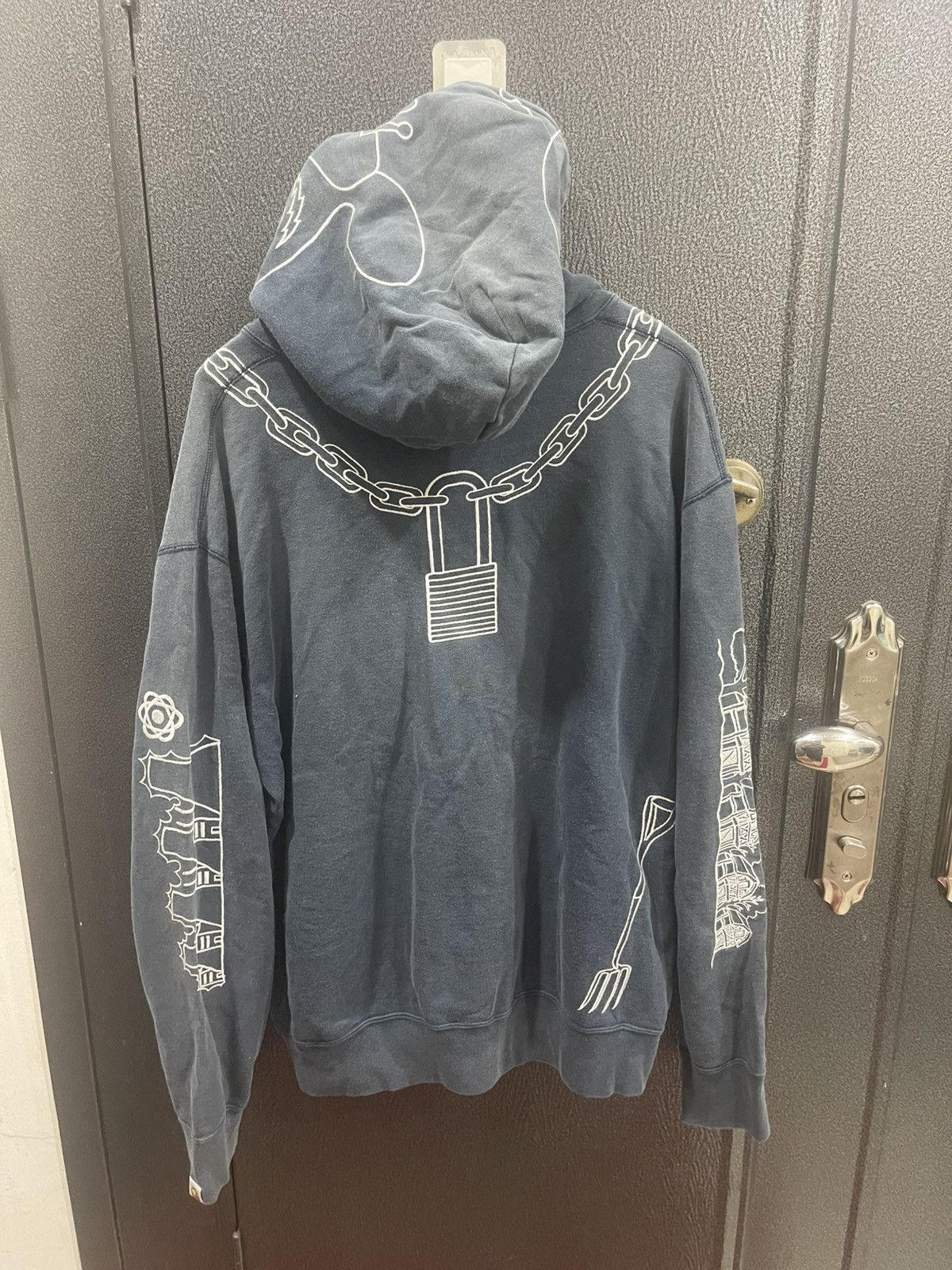 Bape Bape Holstein Full Zip Hoodie Navy Cow A Bathing Ape Size US L / EU 52-54 / 3 - 2 Thumbnail
