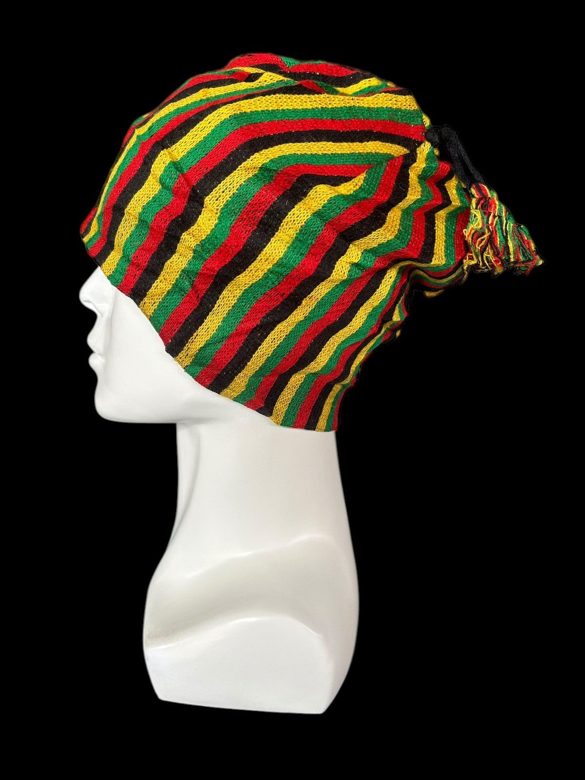 Japanese Brand × Kapital × Vintage Vintage Stripe knitt Beanie Hats Rare ☠️☠️ Size ONE SIZE - 3 Thumbnail