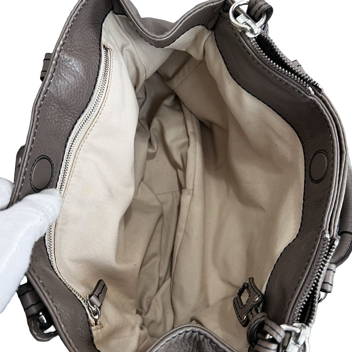 Chloe Chloé Paddington Handbag Taupe Size ONE SIZE - 9 Thumbnail
