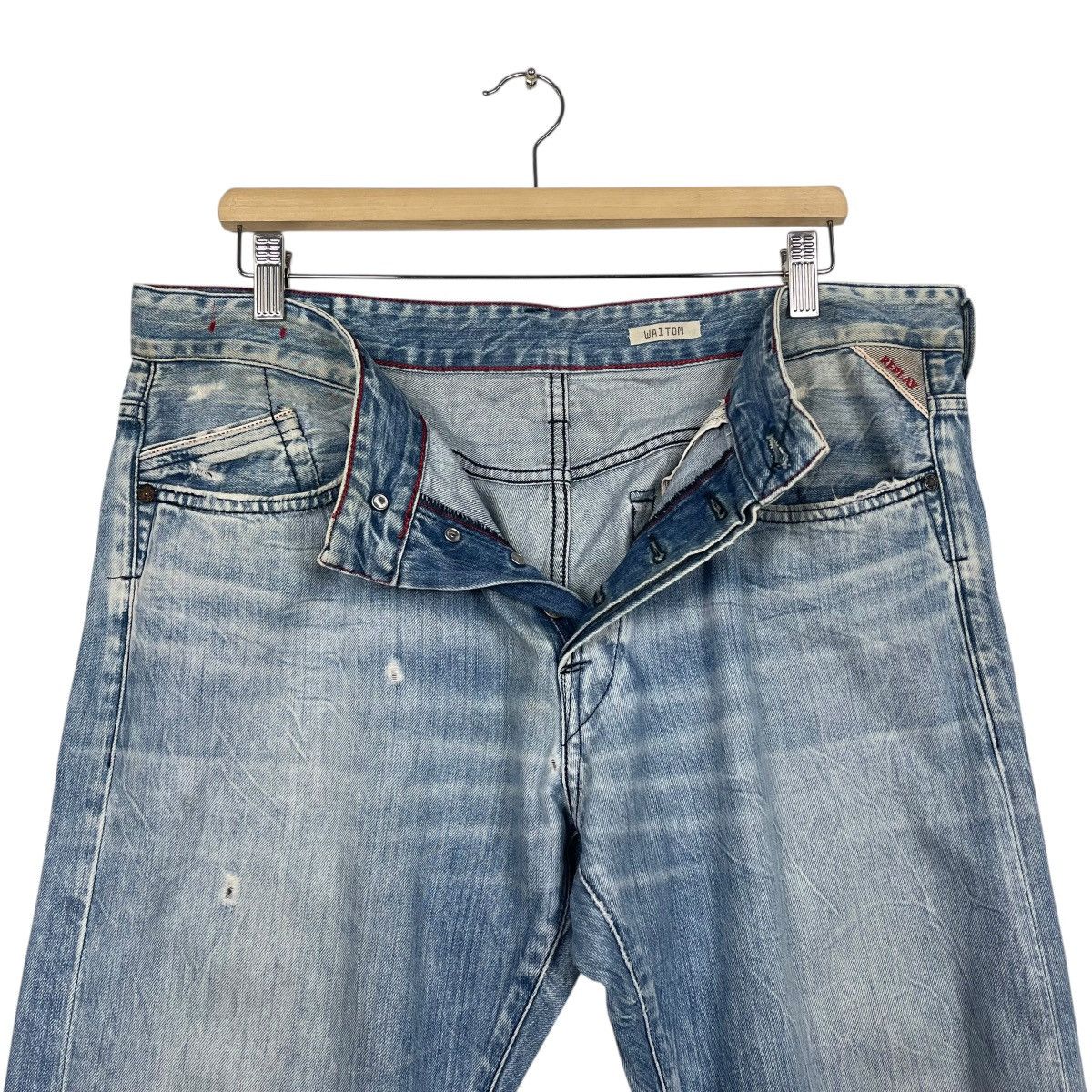Replay Replay Distressed Zipper Fly Jeans W 36 Size US 36 / EU 52 - 12 Thumbnail