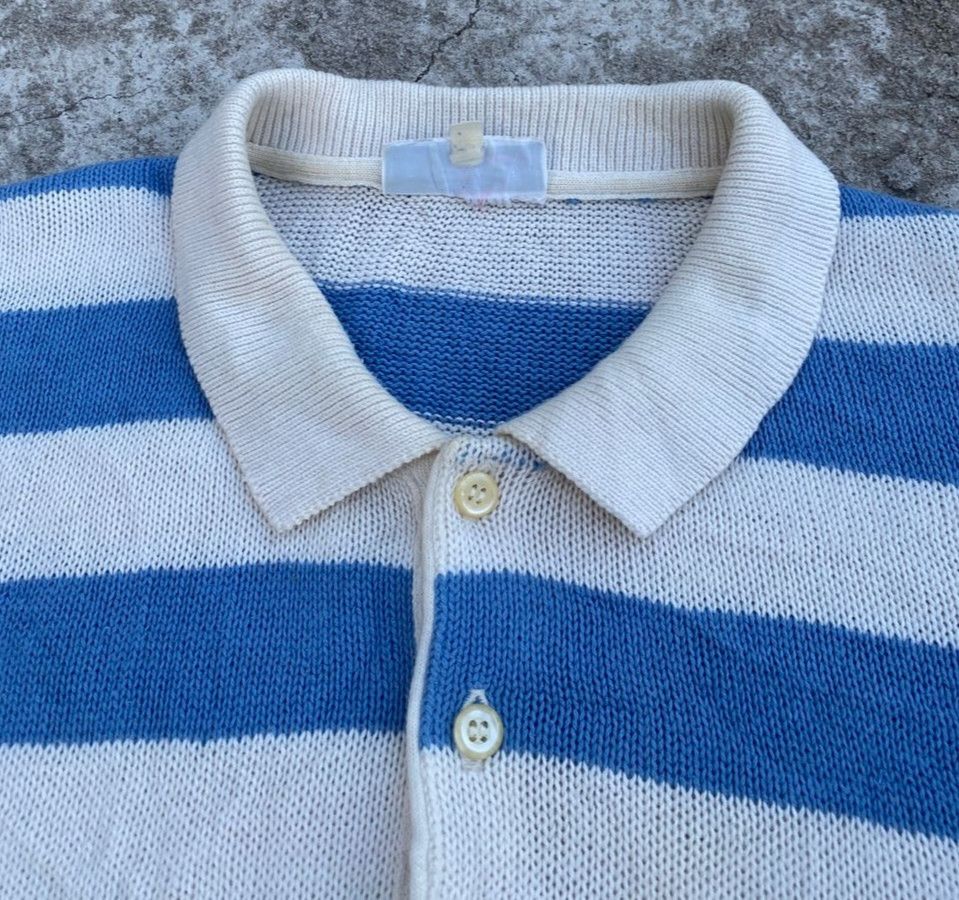 Lacoste Vintage Lacoste Stripe Knitwear Cardigan Size US L / EU 52-54 / 3 - 6 Thumbnail