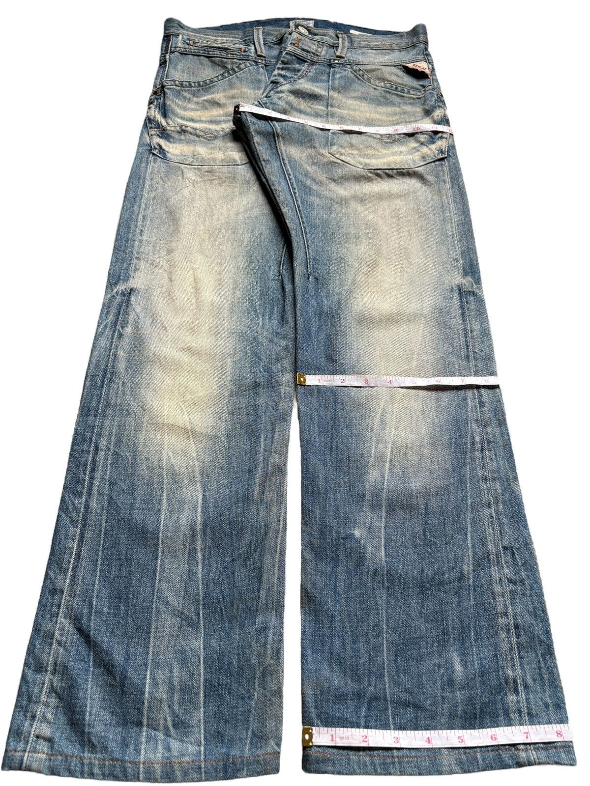 Replay Vintage Replay Skar Rusty Mud Wash Distressed Baggy Jeans Size US 32 / EU 48 - 17 Thumbnail