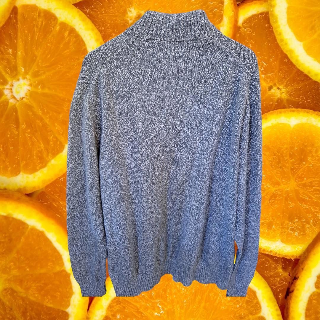 Other St John's Bay 1/4 Zip Marled Gray Sweater 100% Cotton Size 2 Size US XL / EU 56 / 4 - 7 Thumbnail