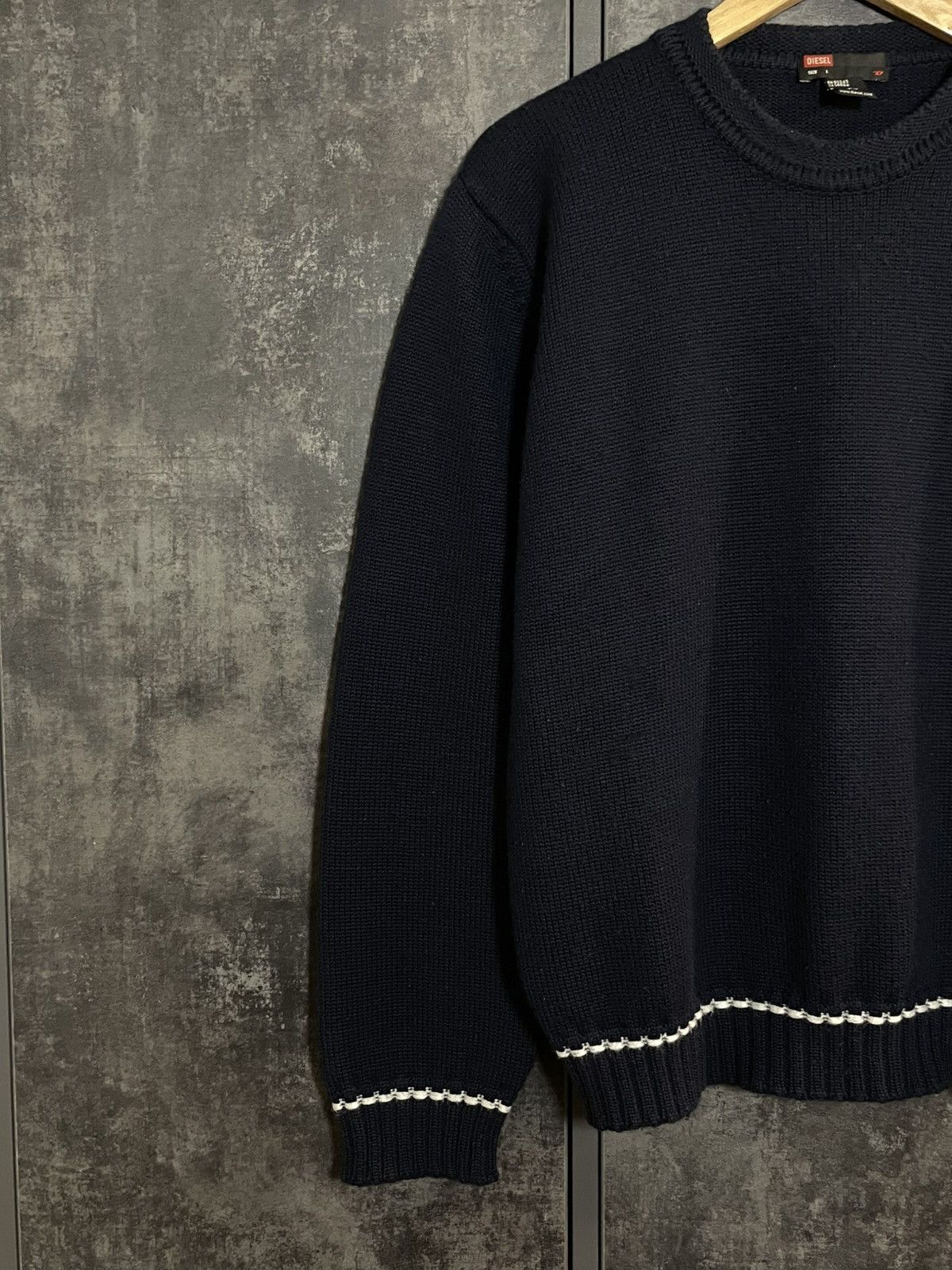 Diesel Vintage Diesel Logo Knit Sweater Jumper Crewneck ysl ralph Size US L / EU 52-54 / 3 - 3 Thumbnail