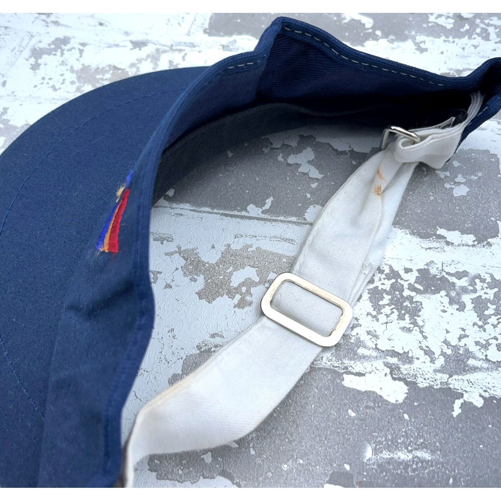 Vintage VINTAGE Golf Hat Cap Sun Visor Strap Back USA 80s 90s Vantage Championship Adult Blue Adjustable Twill Hat Mens Size ONE SIZE - 3 Thumbnail