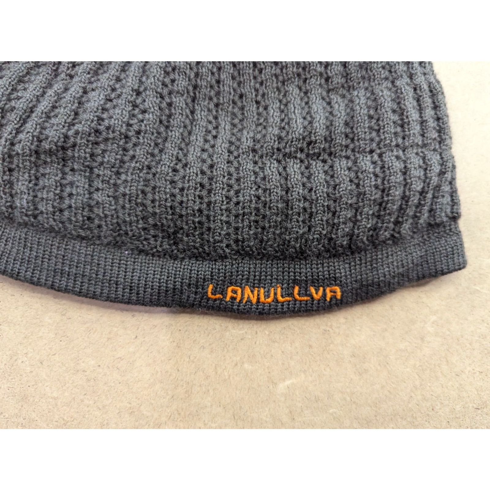 Vintage Lanullva Beanie Hat One Size Merino Wool Brown Knit Winter Warm Ribbed Unisex Adults Mens Womens Holiday Style Size ONE SIZE - 3 Thumbnail
