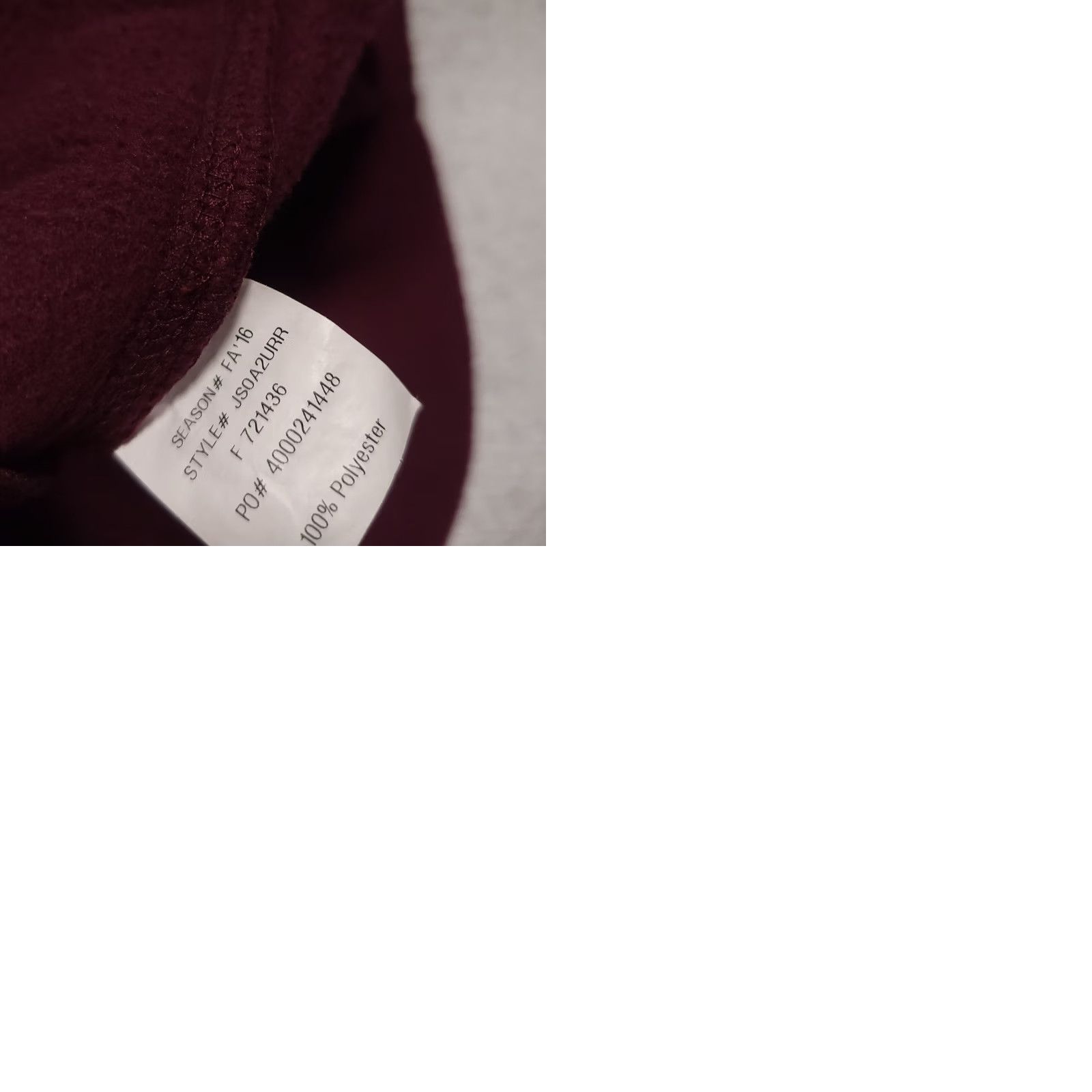 Jansport VINTAGE Jansport 1/4 Zip Pullover Sweatshirt Fleece Burgundy Mens L 90s Sweatshirt Size US M / EU 48-50 / 2 - 9 Thumbnail