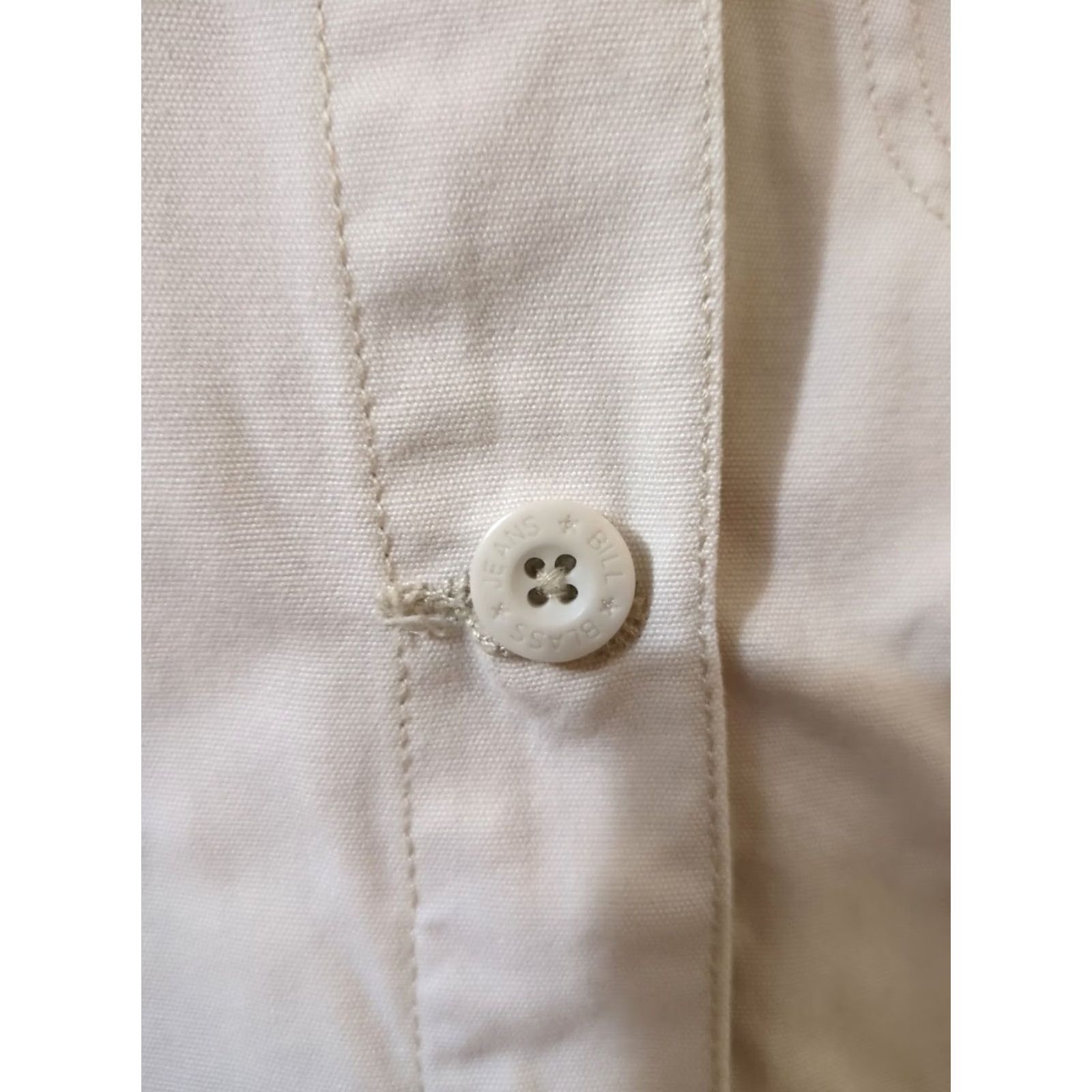 Bill Blass Bill Blass Jeanswear Jacket Womens M Cream Denim Pockets Cotton Ivory Casual Denim Jacket Mens Womens? Size 32" / US 10 / IT 46 - 4 Thumbnail
