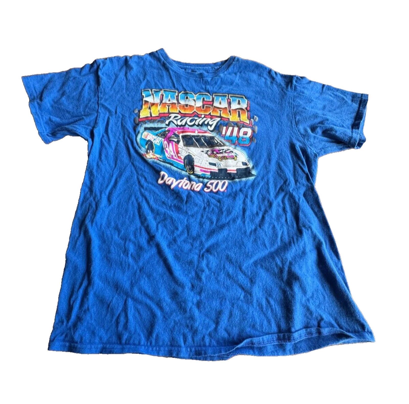 NASCAR NASCAR Daytona 500 T-Shirt Men’s Large Blue Racing Tee Size ONE SIZE - 1 Thumbnail