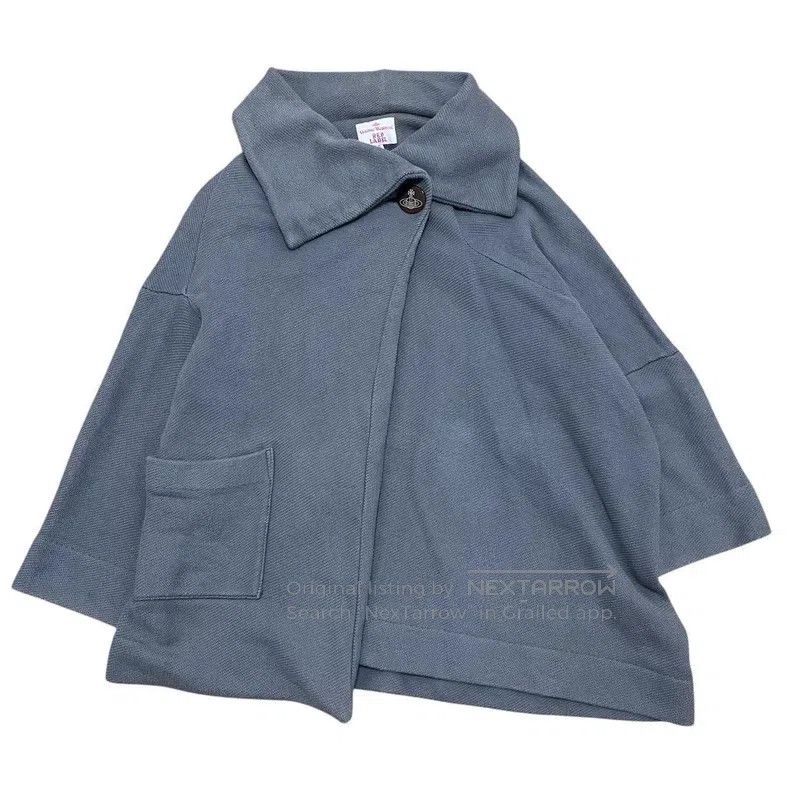 Vivienne Westwood Vivienne Westwood Asymmetrical Misty Grey Blue Shawl Colla Size M / US 6-8 / IT 42-44 - 1 Thumbnail