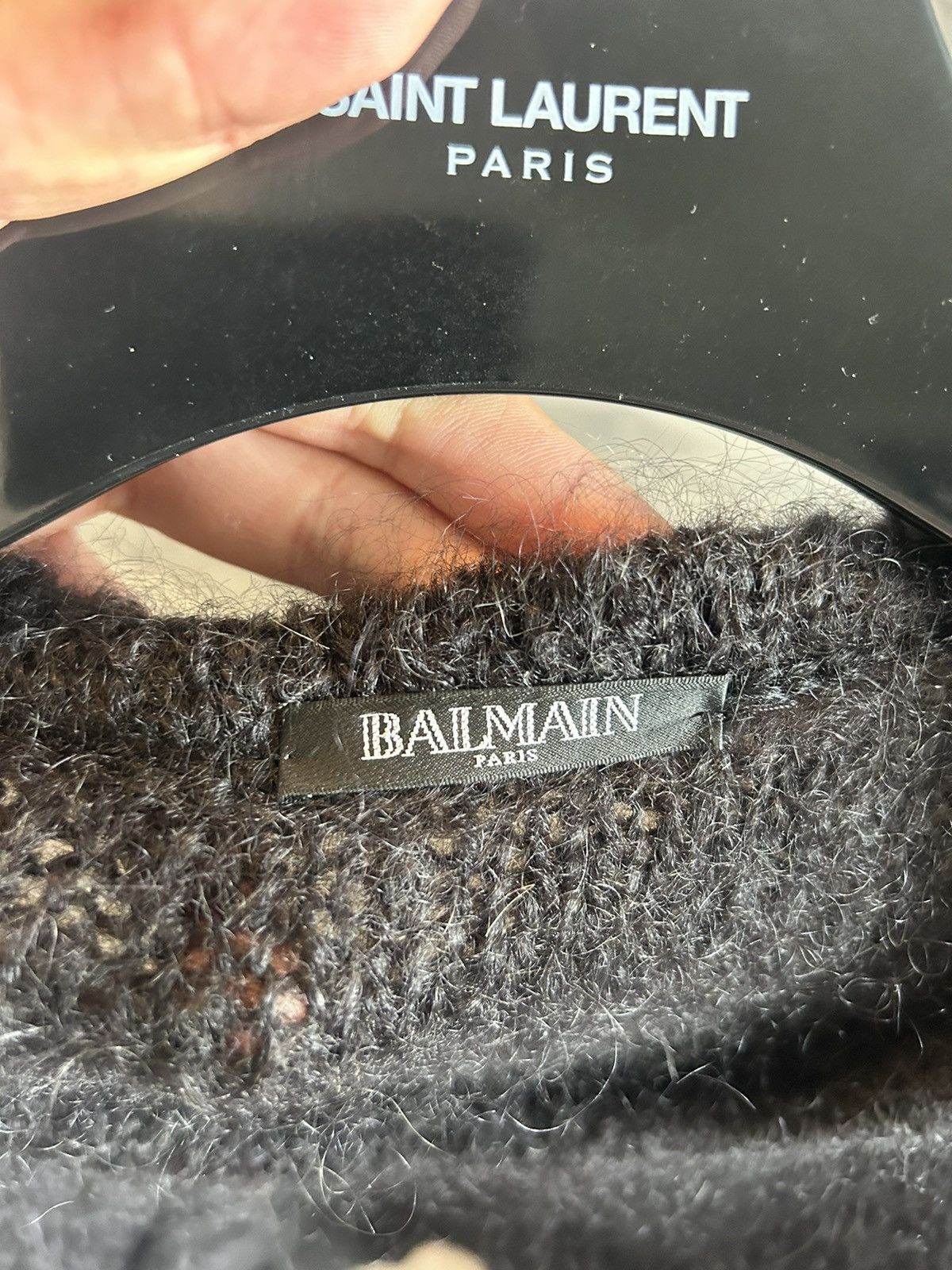 Balmain Mohair Sweater Size US L / EU 52-54 / 3 - 7 Thumbnail