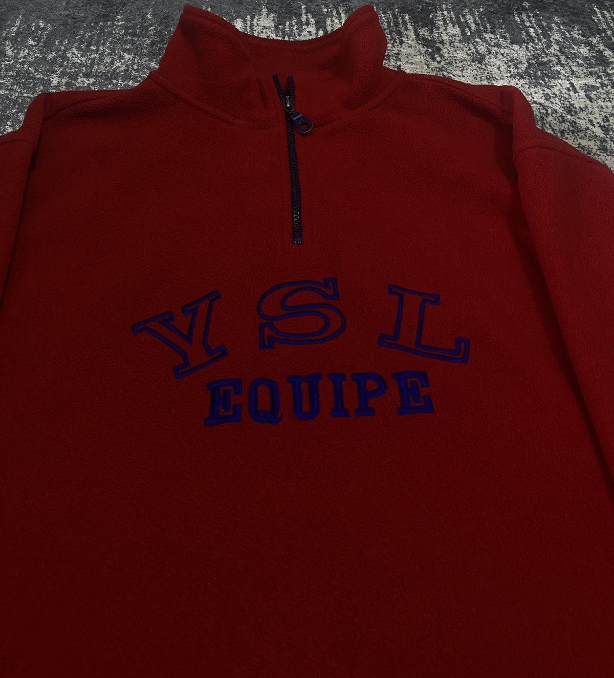 Vintage Ultra rare vintage ysl equipe half zip fleece Size US XL / EU 56 / 4 - 3 Thumbnail