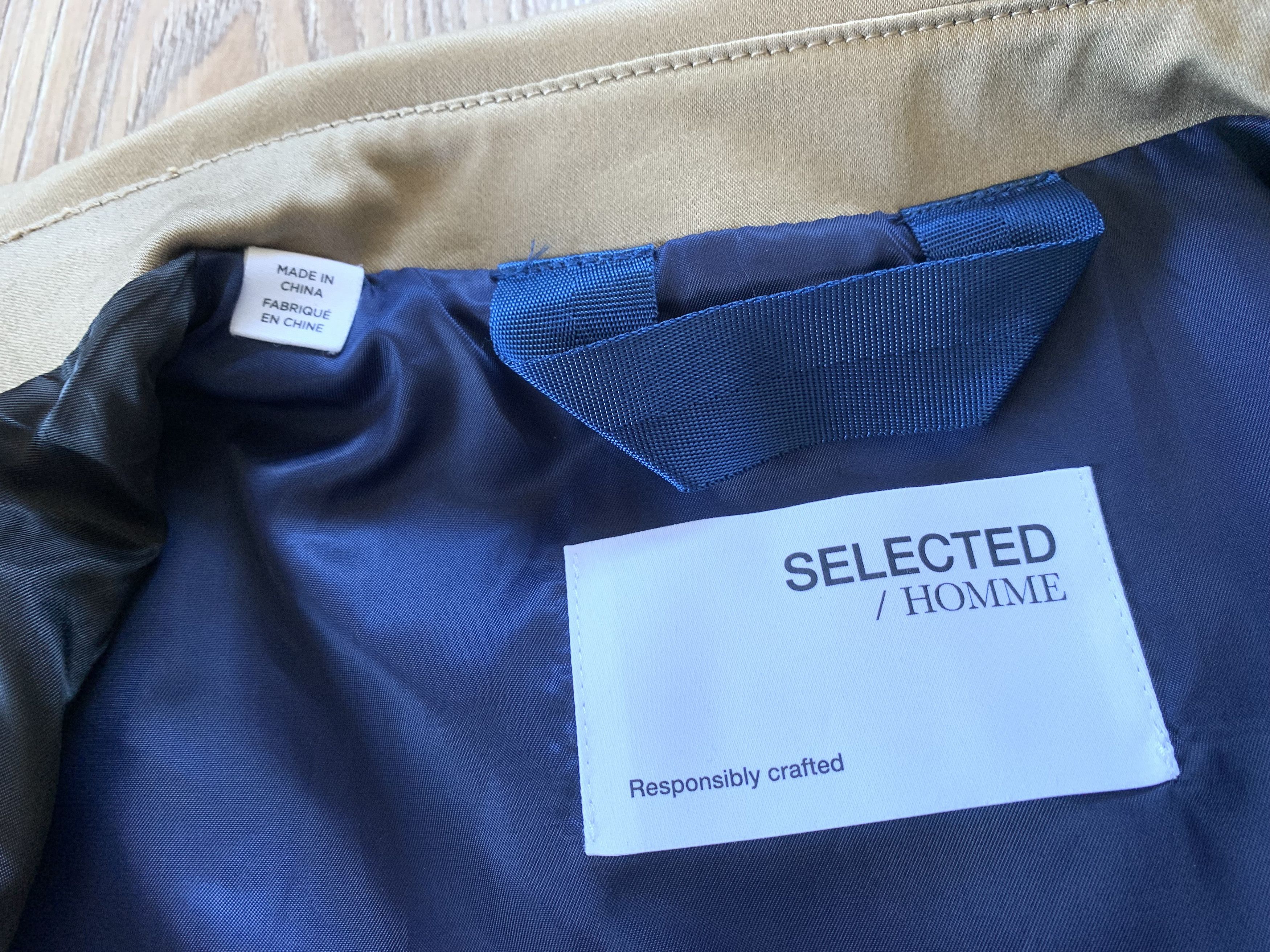Selected Homme Selected Homme Timeless Men's Beige Jacket Coat Trench Size US S / EU 44-46 / 1 - 7 Thumbnail