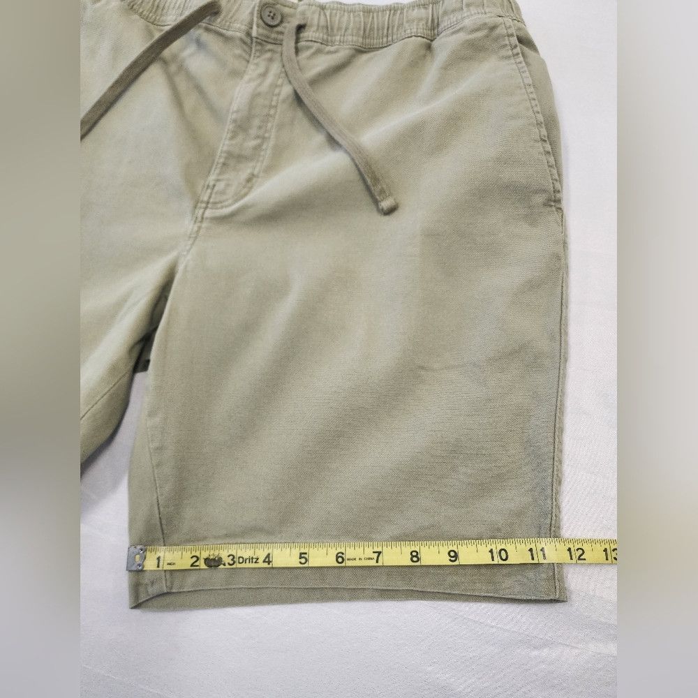 Shorty's Skateboards Mutual Waves Green Khaki Shorts Elastic Waist Drawstring XL Size US 38 / EU 54 - 8 Thumbnail