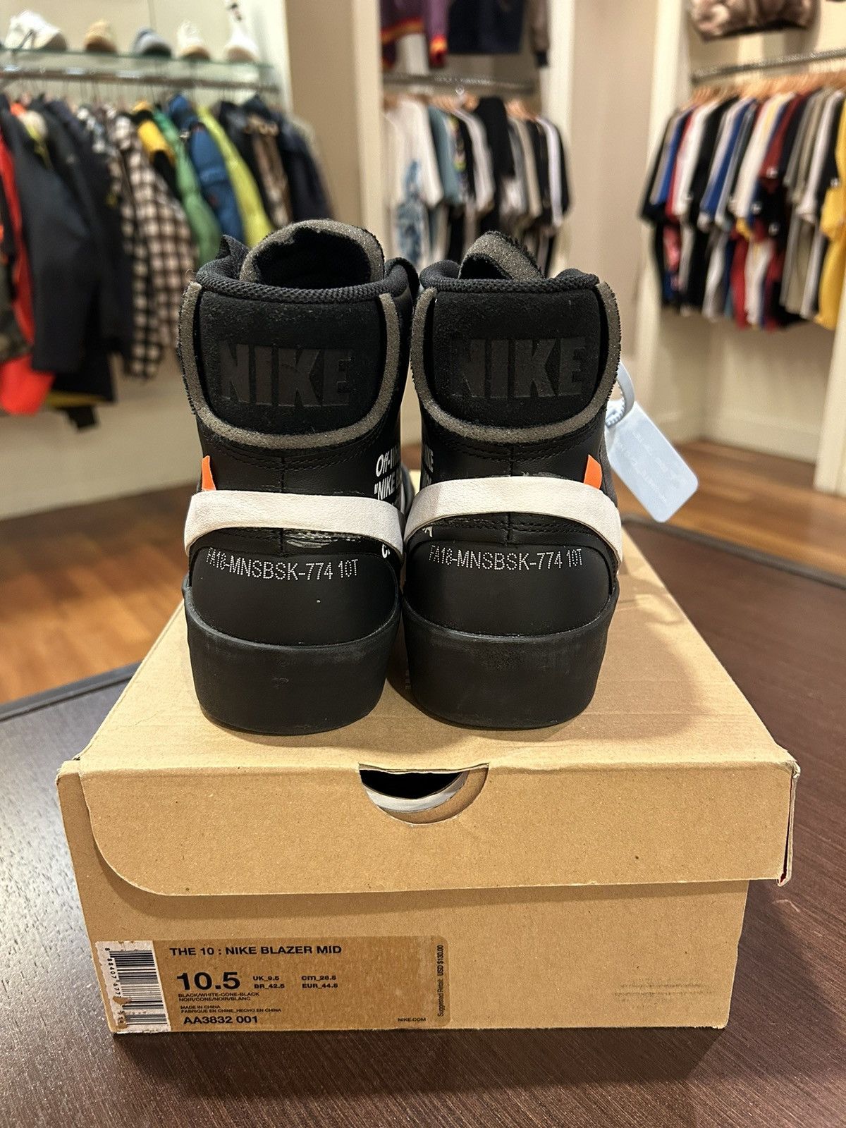 Nike × Off-White Nike Blazer Mid Off-White Grim Reaper Size US 10.5 / EU 43-44 - 6 Thumbnail