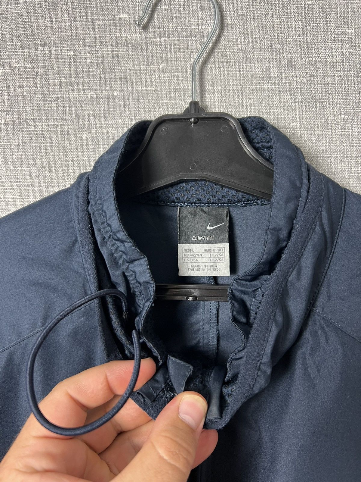 Nike Vintage Nike Swoosh Nylon Windbreaker Track Jacket Drill Size US L / EU 52-54 / 3 - 16 Thumbnail