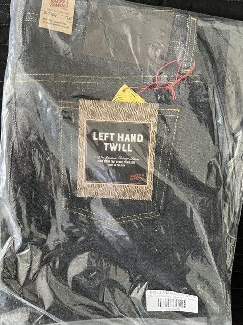 Naked & Famous Weird Guy Left Hand Twill Selvedge Size 34 (New in Package) Size US 34 / EU 50 - 1 Preview