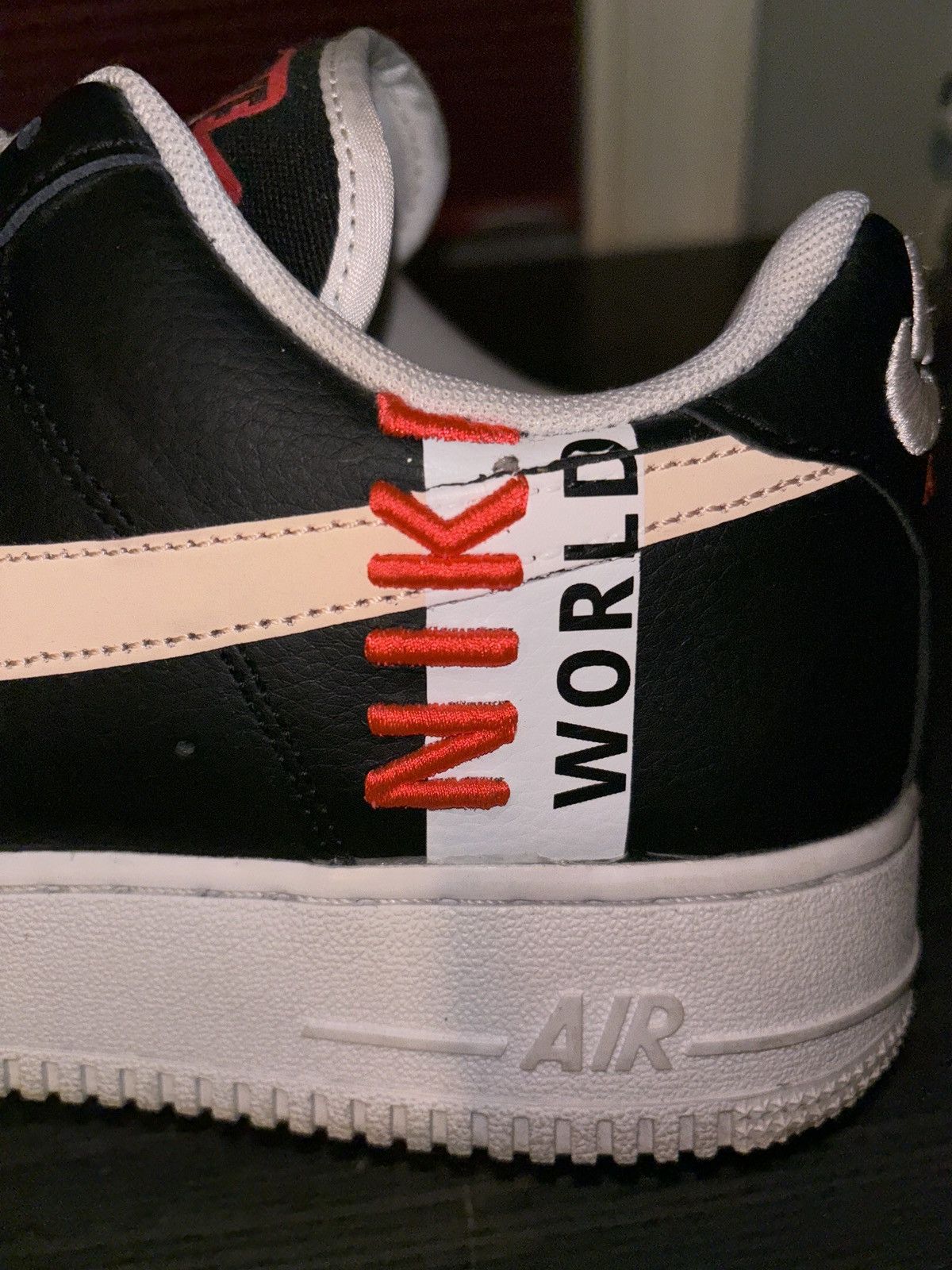 Nike × Vintage Nike Air Force 1 Low ‘Worldwide Pack - Black Crimson’ Size US 10 / EU 43 - 8 Thumbnail