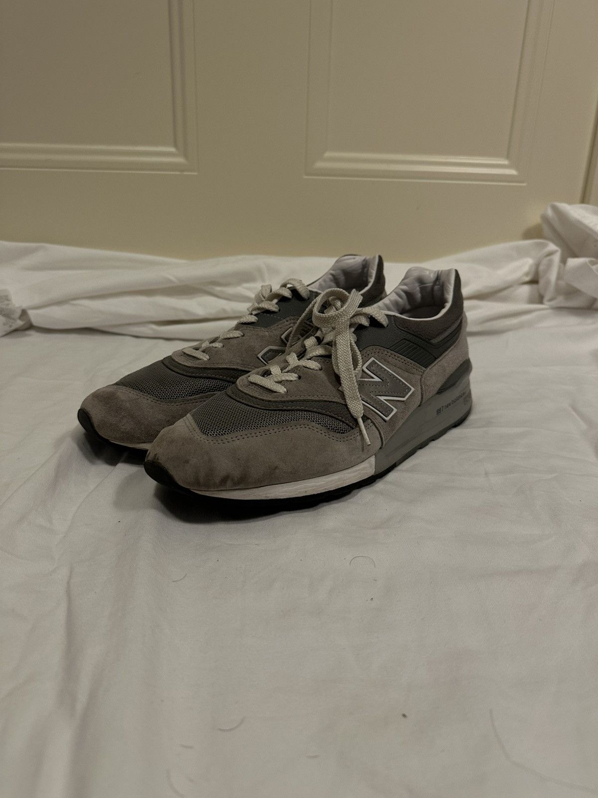 New Balance New Balance 997 Made in USA Grey sneakers Size US 12 / EU 45 - 1 Thumbnail