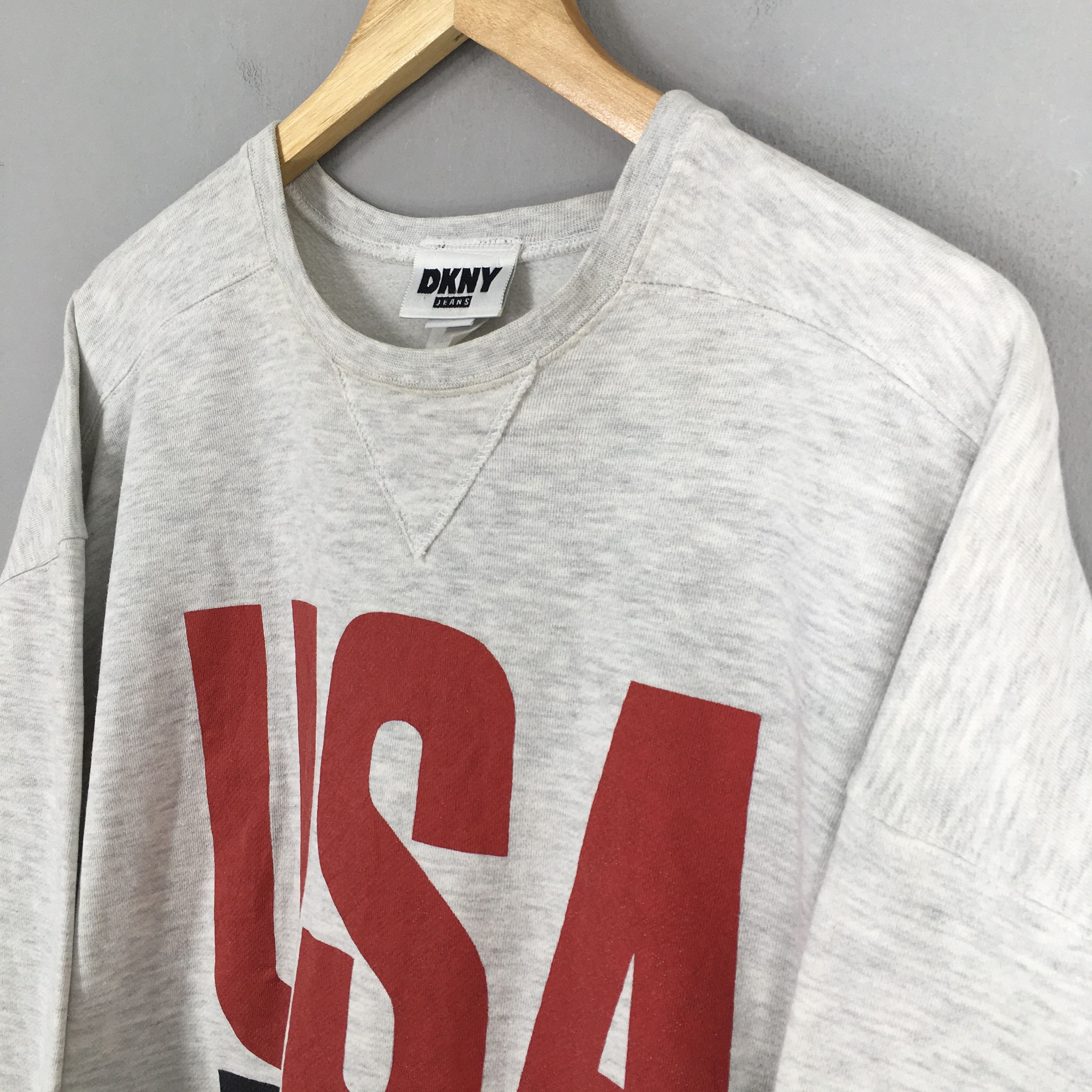 DKNY Vintage Dkny Jeans Sweatshirt XXLarge Size US XXL / EU 58 / 5 - 4 Thumbnail