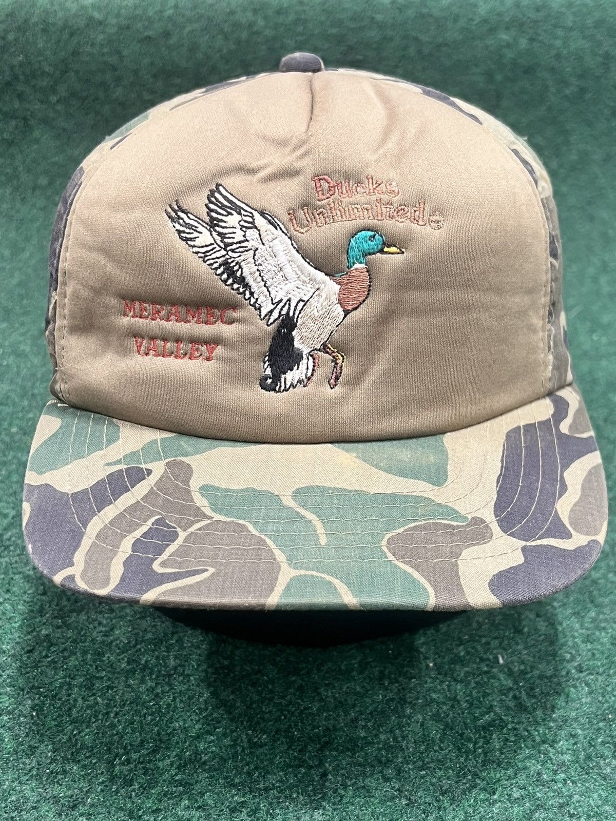 Vintage Vintage 80s Ducks Unlimited Camo Full Foam Snapback Hat Size ONE SIZE - 1 Thumbnail