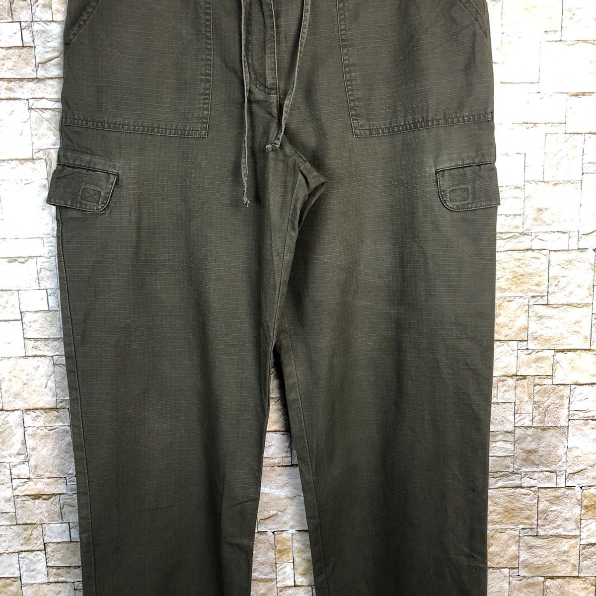 L.L. Bean L.L.Bean Dark Green Cargo Multipocket Pants #A313 Size 30" / US 8 / IT 44 - 6 Thumbnail