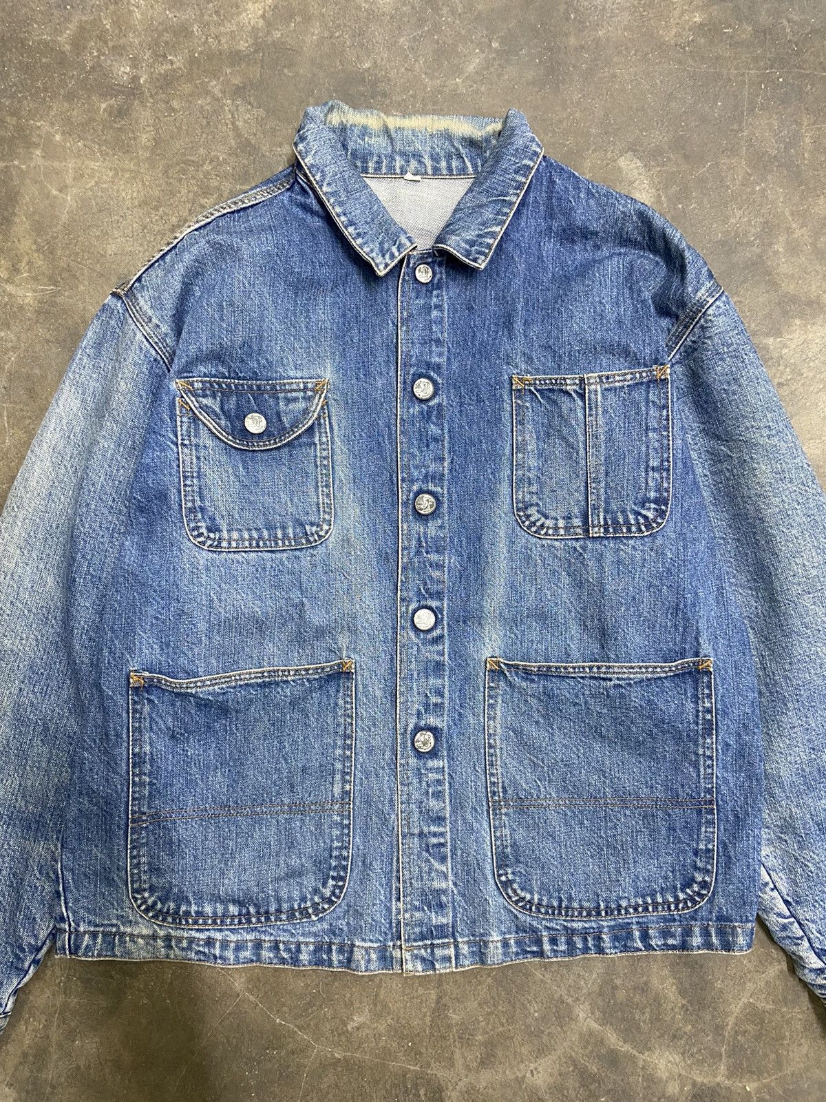 Vintage Vintage 80s Vintage Bobson jacket jeans sun faded Size US L / EU 52-54 / 3 - 5 Thumbnail