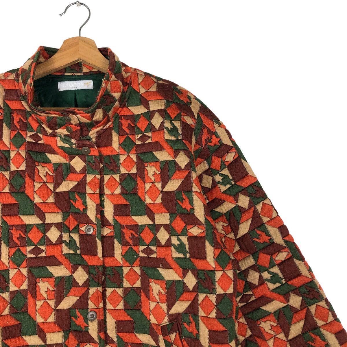 Japanese Brand 🔥90’s Bomber Jacket Quilted Tartan Design Charger Japan Size US M / EU 48-50 / 2 - 6 Thumbnail