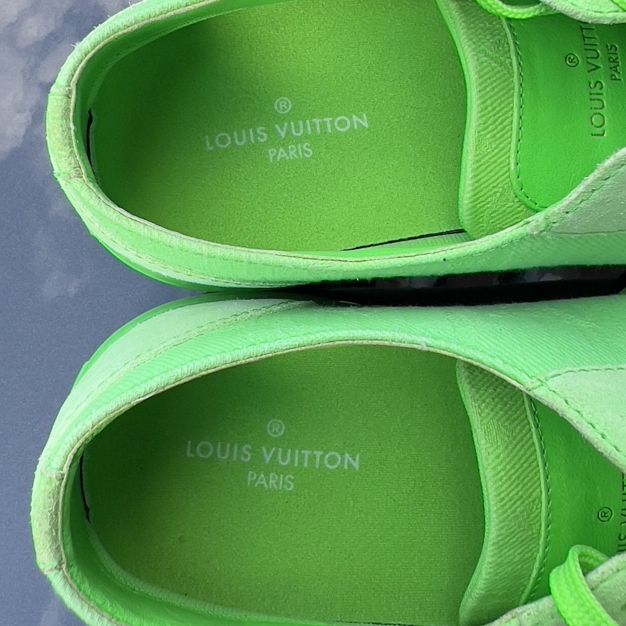 Louis Vuitton Louis Vuitton Tattoo Monogram Sneaker Neon Green Fabric Size US 8.5 / EU 41-42 - 13 Thumbnail