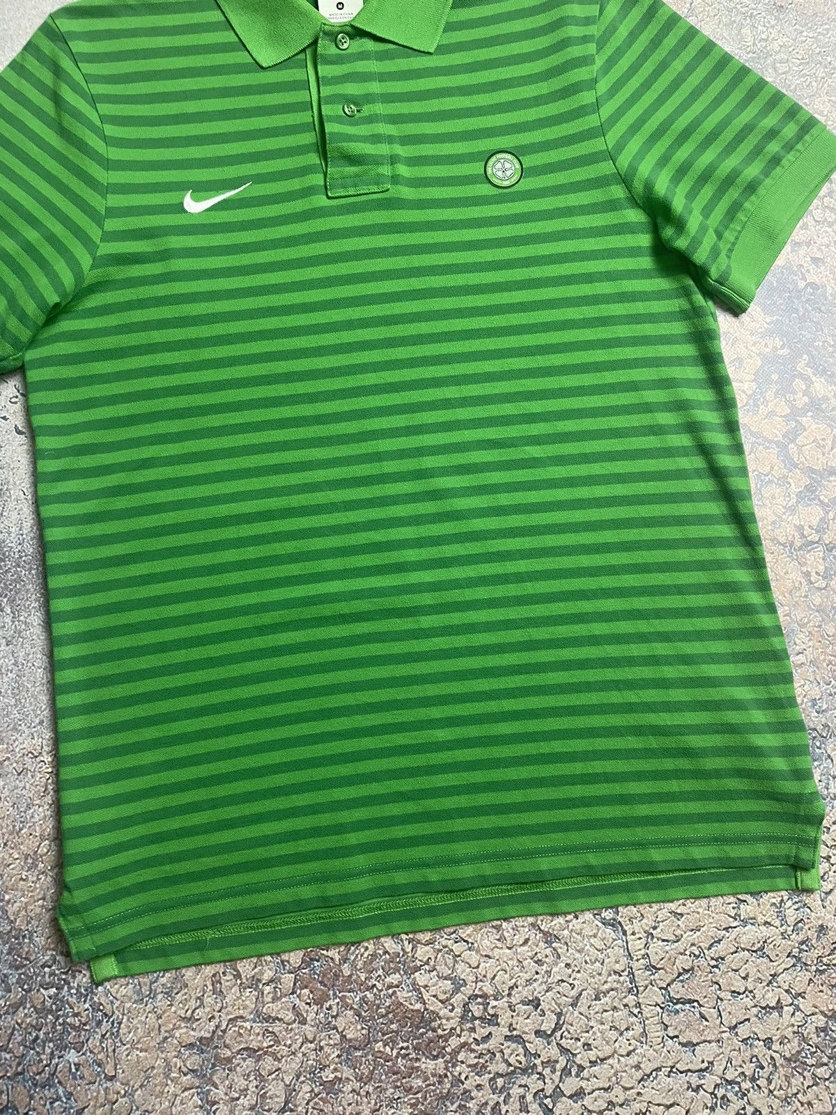 Nike × Vintage 2000s Celtic FC Soccer Nike Polo Size US M / EU 48-50 / 2 - 5 Thumbnail