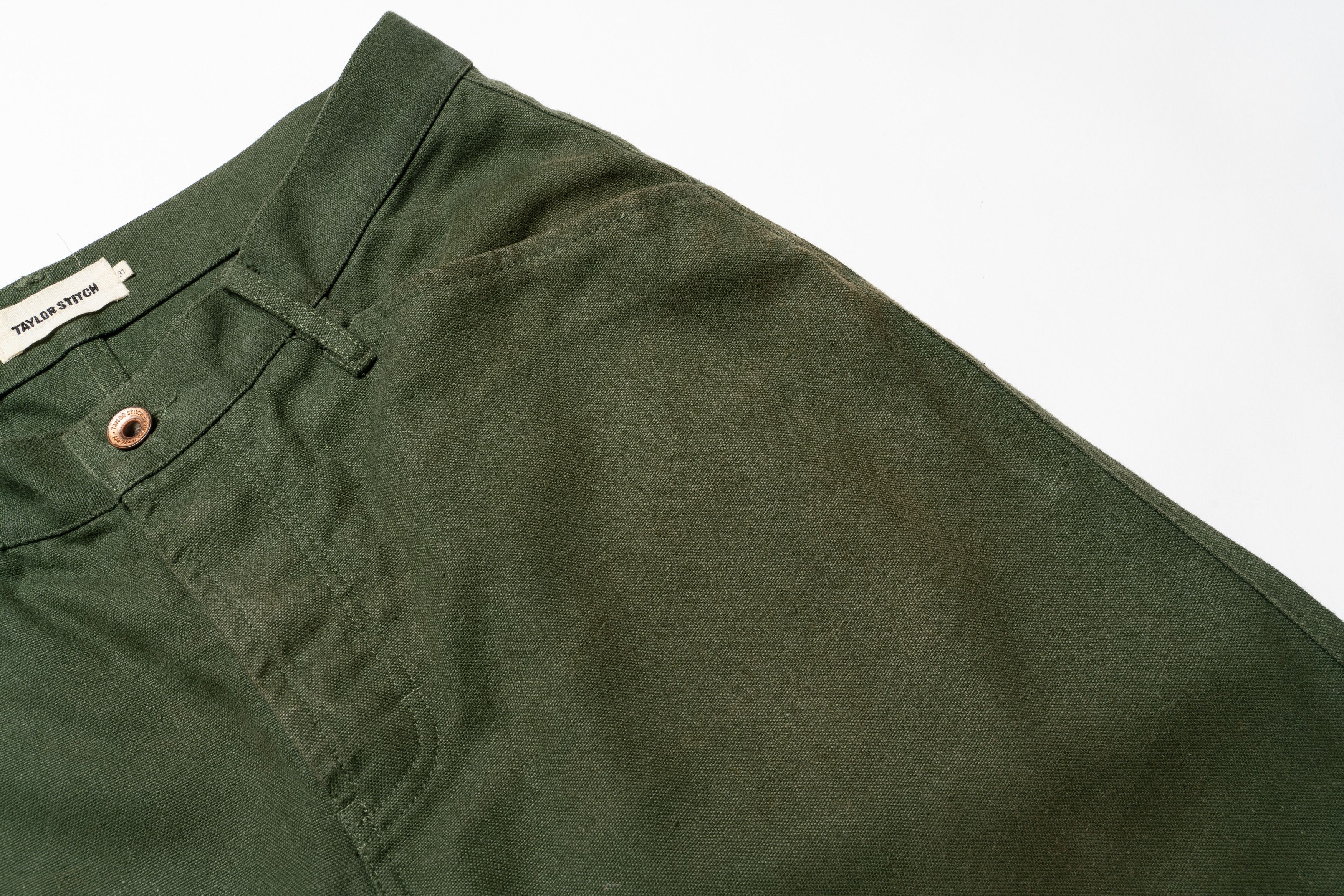 Taylor Stitch 🔵TAYLOR STITCH The Camp Pant Heather Olive Twill Size US 31 - 5 Thumbnail