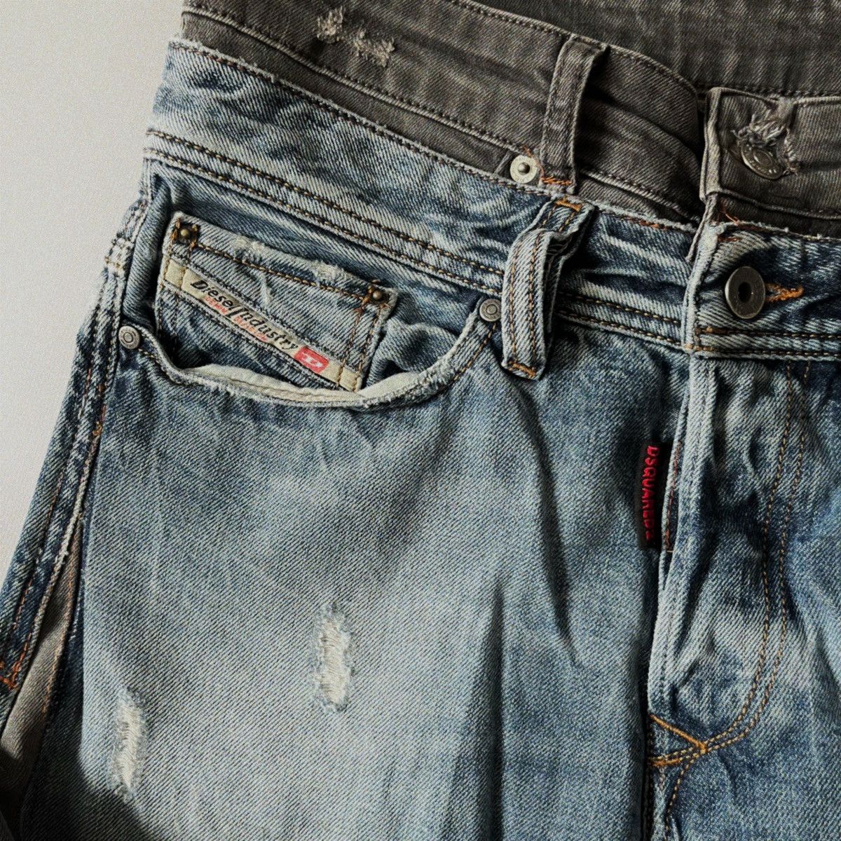 Diesel Rare 1/1 Hybrid Rebuilt Diesel x Dsquared2 Jeans Size US 30 / EU 46 - 5 Thumbnail