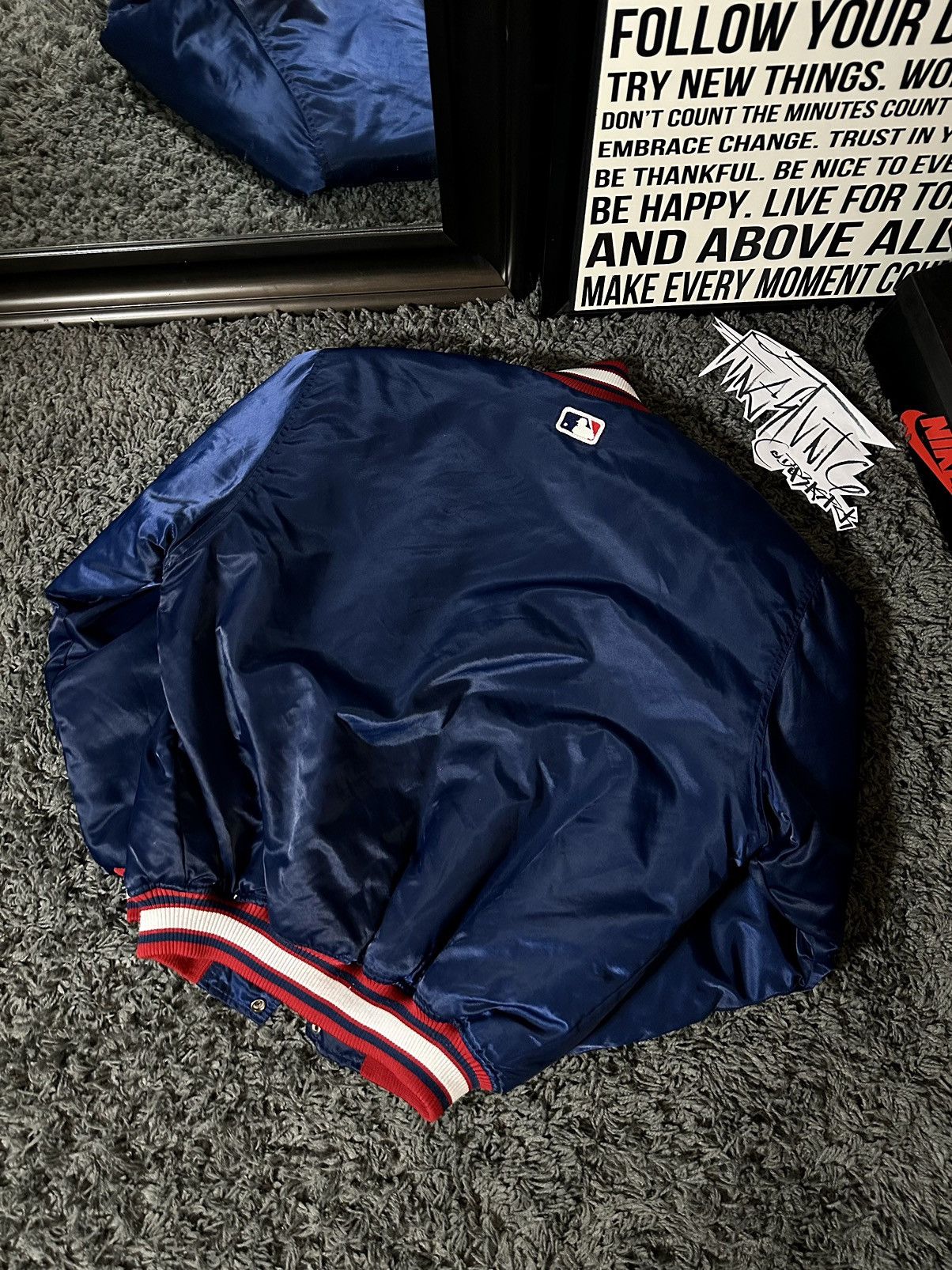 Starter Vintage Atlanta Braves Starter Satin Jacket Size US M / EU 48-50 / 2 - 2 Thumbnail