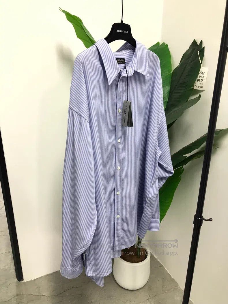 Balenciaga Balenciaga Striped Shirt Size US S / EU 44-46 / 1 - 3 Thumbnail