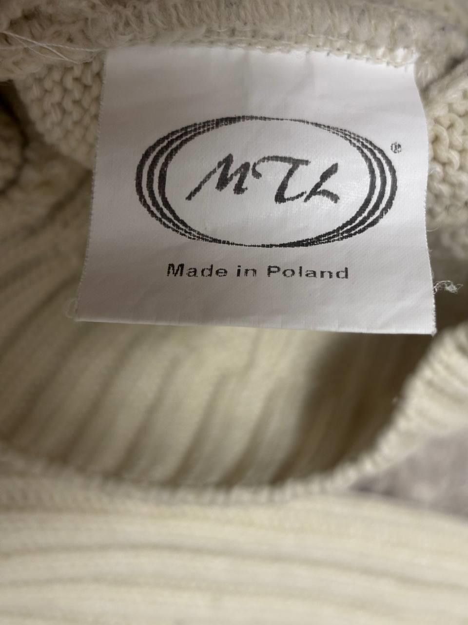 Vintage Vintage MTL Crewneck Sweater - Cream/Off-White Ribbed Knit Size US L / EU 52-54 / 3 - 4 Thumbnail