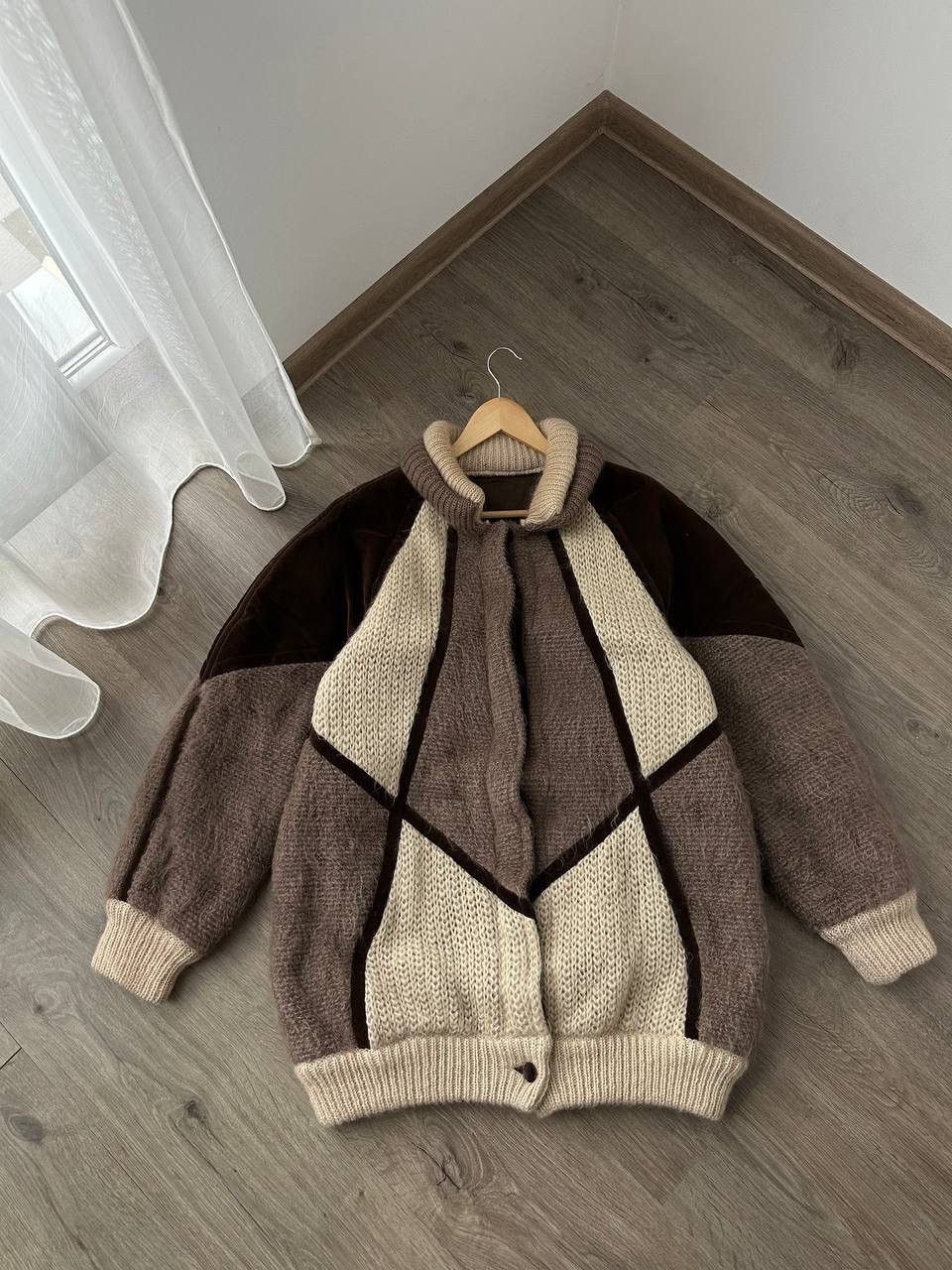 Japanese Brand × Les Copains × Vintage Vintage Japanese Mohair Alpaca Beige Les Copains Jacket Size US L / EU 52-54 / 3 - 1 Thumbnail