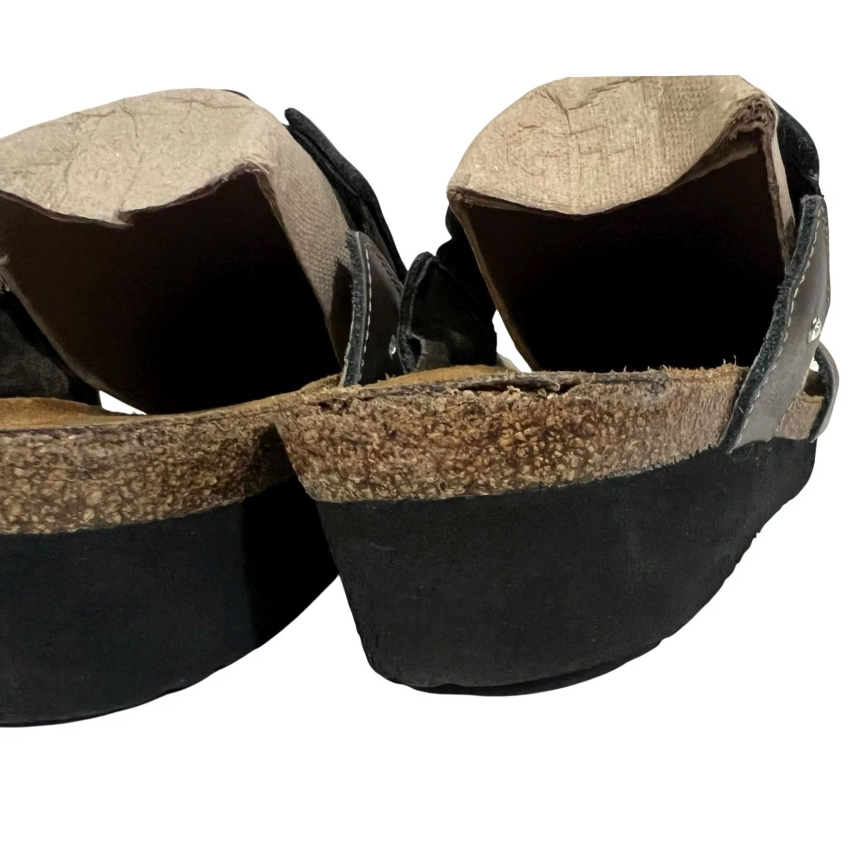 Vintage Naot Ashley Sandal womens EUR 42 US 11 Brown w/ Rhinestones Slide Wedge Cork Womens Shoes VINTAGE? Size US 11 / IT 41 - 7 Thumbnail