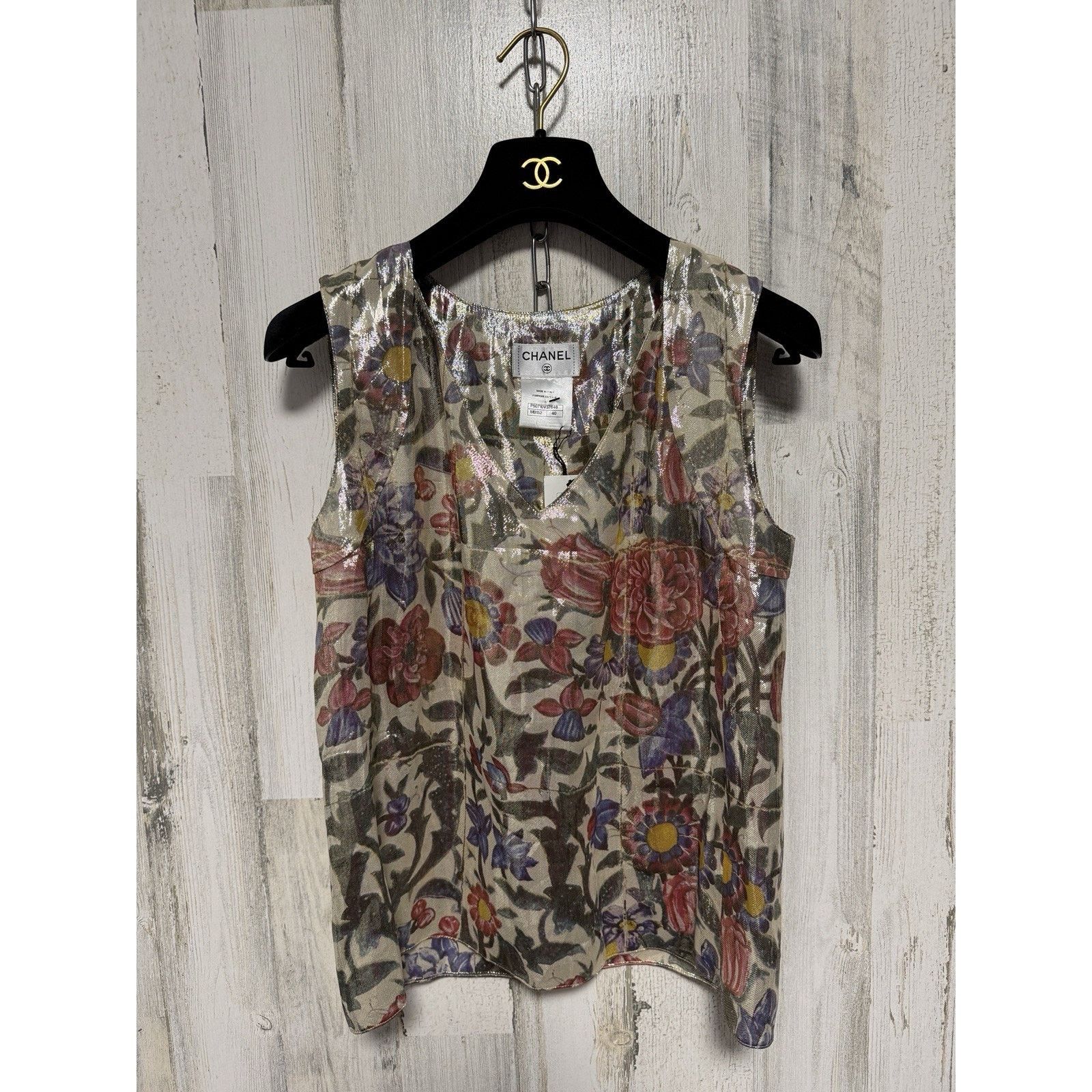 Chanel NWT CHANEL Silk Blouse 2015 Collection Karl Lagerfeld Size S / US 4 / IT 40 - 13 Thumbnail