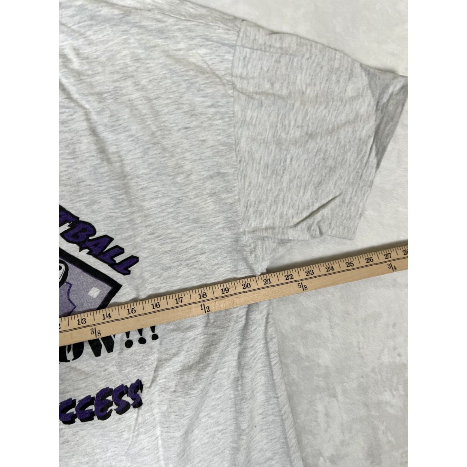 Hanes VINTAGE Hanes Beefy-T Pirate Softball T-Shirt Mens XL Gray Crew Neck Short Sleeve Graphic Print Sports Mens Size US XL / EU 56 / 4 - 6 Thumbnail